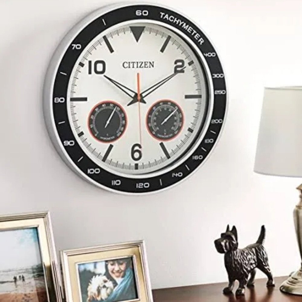 CITIZEN CC2019 HUDSON  OUTDOOR WALL Clk - Blk SILVER